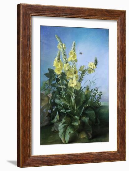 Yellow Flowers in Front of the Blue Sky-Louis-Apollinaire Sicard-Framed Giclee Print