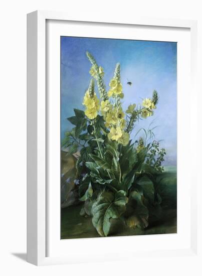 Yellow Flowers in Front of the Blue Sky-Louis-Apollinaire Sicard-Framed Giclee Print