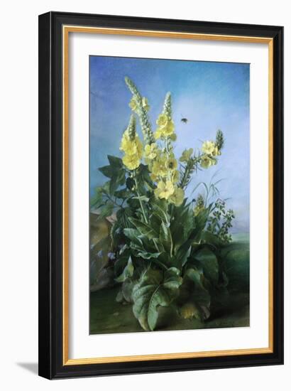 Yellow Flowers in Front of the Blue Sky-Louis-Apollinaire Sicard-Framed Giclee Print