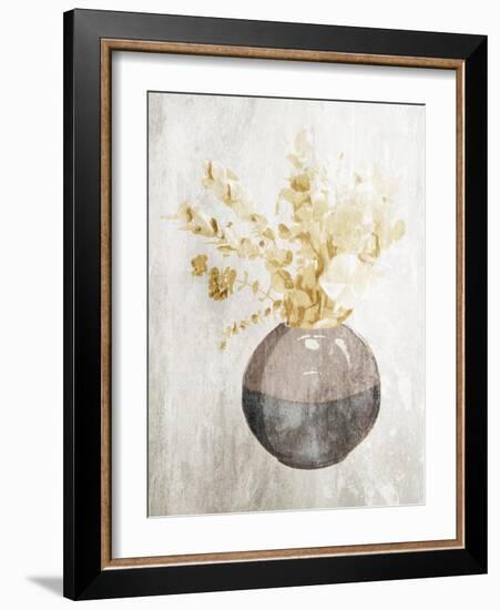 Yellow Flowers In Vase Mate-OnRei-Framed Art Print
