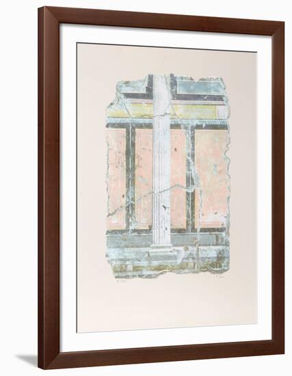 Yellow Fragment With Column I-Peter Saari-Framed Collectable Print