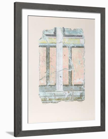 Yellow Fragment With Column I-Peter Saari-Framed Collectable Print