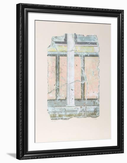 Yellow Fragment With Column I-Peter Saari-Framed Collectable Print