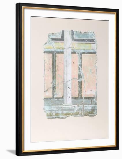 Yellow Fragment With Column I-Peter Saari-Framed Collectable Print
