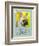 Yellow French Bulldog-Cathy Cute-Framed Giclee Print