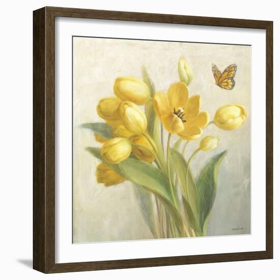 Yellow French Tulips-Danhui Nai-Framed Art Print