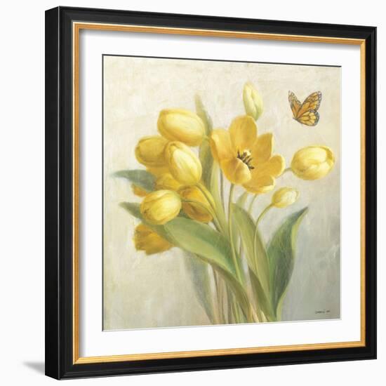 Yellow French Tulips-Danhui Nai-Framed Art Print