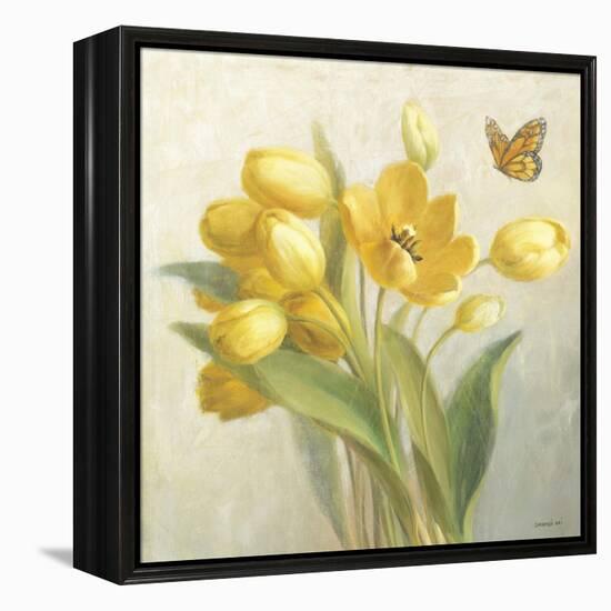 Yellow French Tulips-Danhui Nai-Framed Stretched Canvas