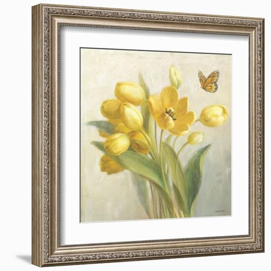 Yellow French Tulips-Danhui Nai-Framed Art Print