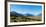 Yellow grass field with large mountains in the distance, South Island, New Zealand, Pacific-Logan Brown-Framed Photographic Print