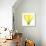 Yellow Green Lily Abstract No 338-Shams Rasheed-Giclee Print displayed on a wall