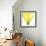 Yellow Green Lily Abstract No 338-Shams Rasheed-Framed Giclee Print displayed on a wall