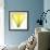 Yellow Green Lily Abstract No 338-Shams Rasheed-Framed Giclee Print displayed on a wall