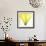 Yellow Green Lily Abstract No 338-Shams Rasheed-Framed Giclee Print displayed on a wall