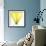 Yellow Green Lily Abstract No 338-Shams Rasheed-Framed Giclee Print displayed on a wall