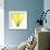 Yellow Green Lily Abstract No 338-Shams Rasheed-Framed Giclee Print displayed on a wall