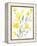 Yellow & Grey Garden I-Jennifer Goldberger-Framed Stretched Canvas