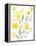 Yellow & Grey Garden I-Jennifer Goldberger-Framed Stretched Canvas