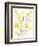 Yellow & Grey Garden I-Jennifer Goldberger-Framed Premium Giclee Print