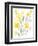 Yellow & Grey Garden I-Jennifer Goldberger-Framed Premium Giclee Print