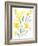 Yellow & Grey Garden I-Jennifer Goldberger-Framed Art Print