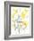 Yellow & Grey Garden II-Jennifer Goldberger-Framed Art Print