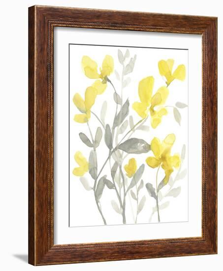 Yellow & Grey Garden II-Jennifer Goldberger-Framed Art Print