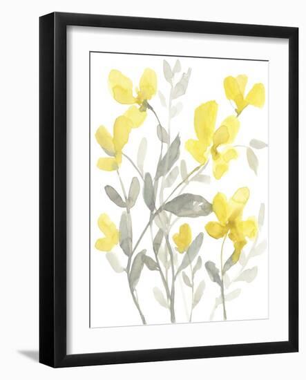 Yellow & Grey Garden II-Jennifer Goldberger-Framed Art Print