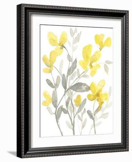 Yellow & Grey Garden II-Jennifer Goldberger-Framed Art Print