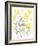 Yellow & Grey Garden II-Jennifer Goldberger-Framed Art Print