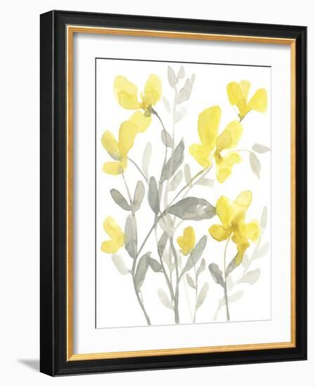 Yellow & Grey Garden II-Jennifer Goldberger-Framed Art Print