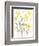 Yellow & Grey Garden II-Jennifer Goldberger-Framed Premium Giclee Print