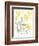 Yellow & Grey Garden II-Jennifer Goldberger-Framed Premium Giclee Print