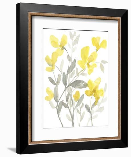 Yellow & Grey Garden II-Jennifer Goldberger-Framed Premium Giclee Print