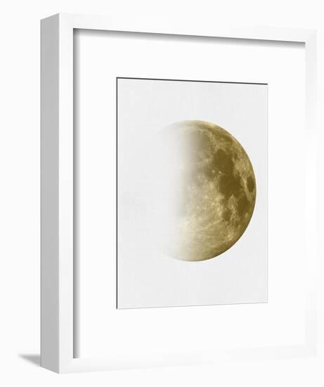 Yellow Half Moon I-Eline Isaksen-Framed Art Print