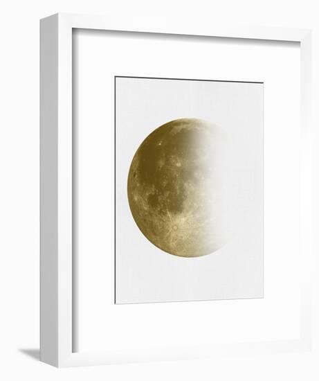 Yellow Half Moon II-Eline Isaksen-Framed Art Print