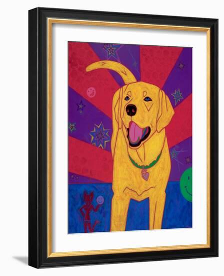 Yellow Happiness-Angela Bond-Framed Art Print