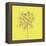 Yellow Happy Flower-Jan Weiss-Framed Stretched Canvas