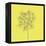 Yellow Happy Flower-Jan Weiss-Framed Stretched Canvas