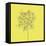 Yellow Happy Flower-Jan Weiss-Framed Stretched Canvas