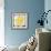 Yellow Hash-Jace Grey-Framed Art Print displayed on a wall