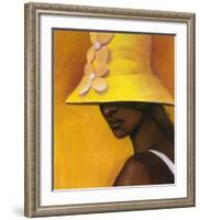 Yellow Hat-Laurie Cooper-Framed Art Print