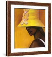 Yellow Hat-Laurie Cooper-Framed Art Print