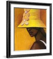 Yellow Hat-Laurie Cooper-Framed Art Print