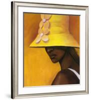Yellow Hat-Laurie Cooper-Framed Art Print