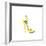 Yellow High Heeled Shoe-null-Framed Giclee Print