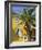 Yellow House and Palm Tree, Villefranche Sur Mer, Cote d'Azur, Provence, France, Europe-John Miller-Framed Photographic Print