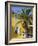 Yellow House and Palm Tree, Villefranche Sur Mer, Cote d'Azur, Provence, France, Europe-John Miller-Framed Photographic Print