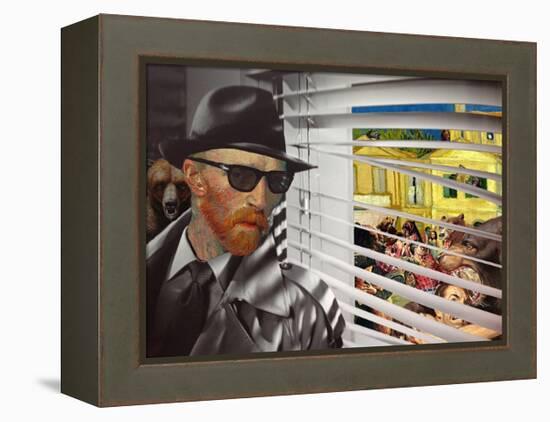Yellow House, Grizzly Season-Barry Kite-Framed Stretched Canvas