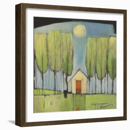 Yellow House in Woods-Tim Nyberg-Framed Premium Giclee Print